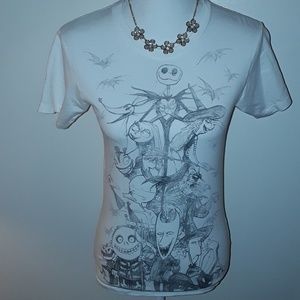 Nightmare before Christmas"pencil- doodled" tee: